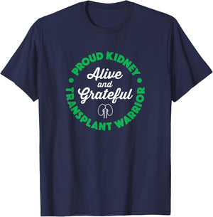 Gift Organ Recipient - Kidney Transplant Survivor T-Shirt - T-Shirt | Navy
