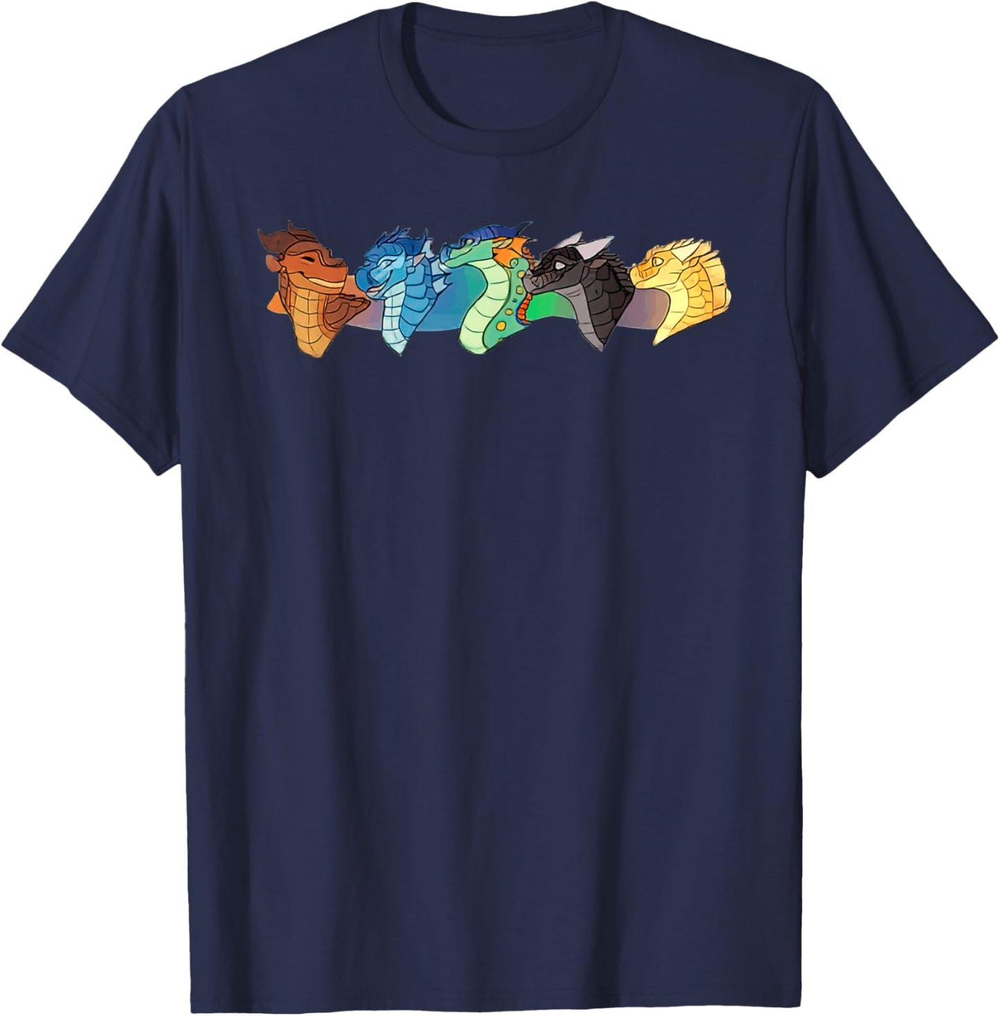 Wing of Fires Legends Fathom Darkstalker Clearsight T-Shirt - T-Shirt | Navy