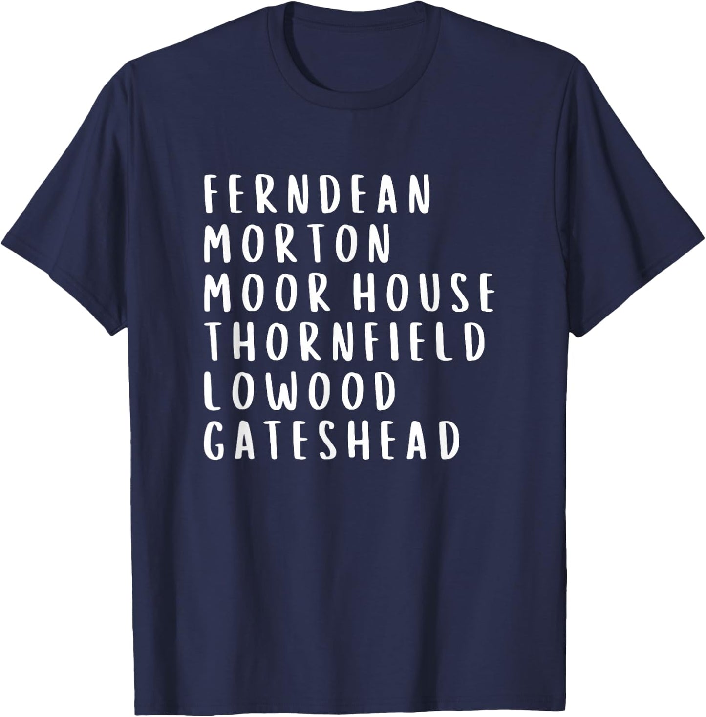 Jane Eyre Charlotte Bronte Novel Places T-Shirt - T-Shirt | Navy