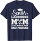 Lacrosse Senior Mom Prouder Lacrosse Player Senior Mama T-Shirt - T-Shirt | Navy
