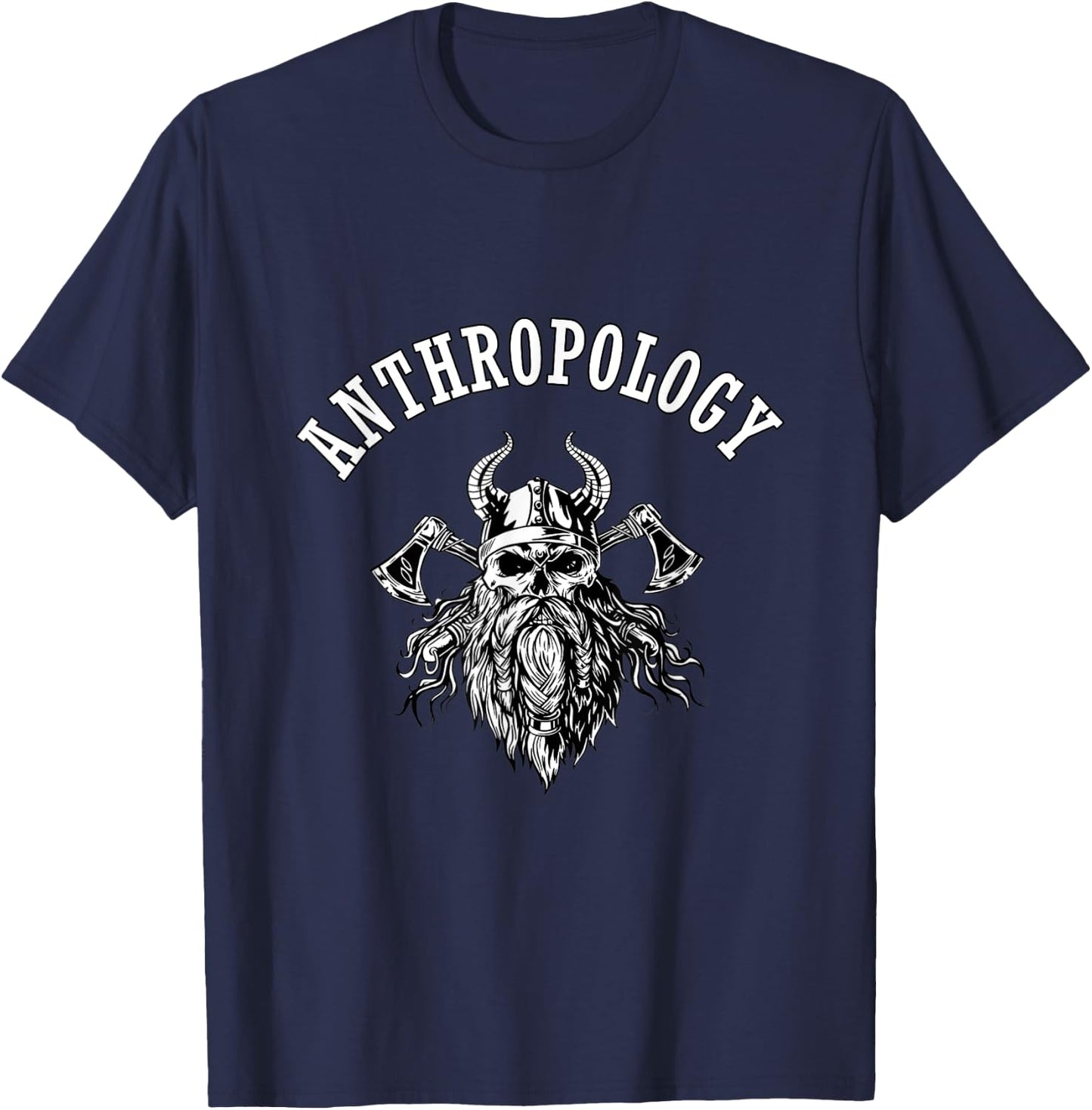 Funny Anthropology Shirt Skeleton Anthropologist Ax cleaver T-Shirt - T-Shirt | Navy