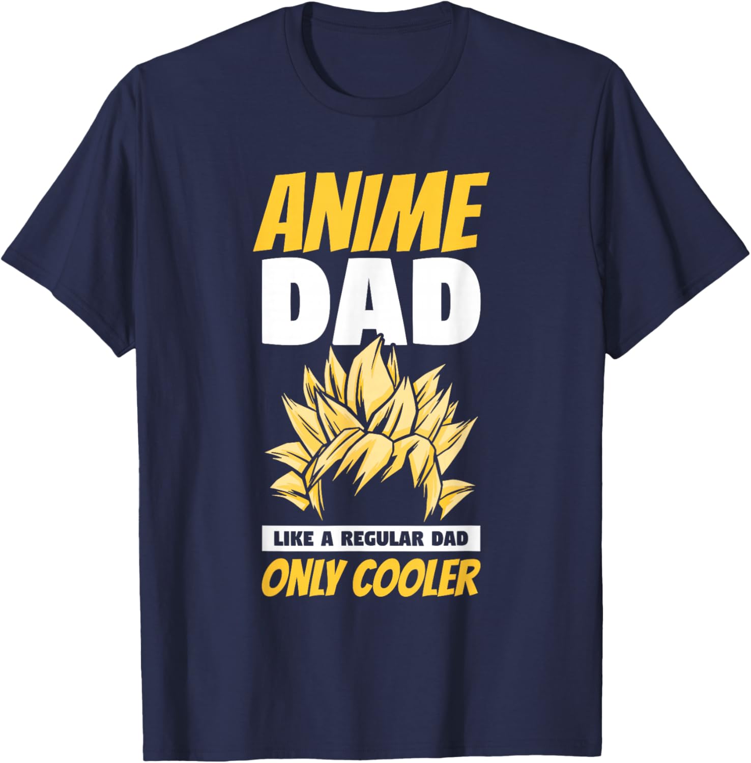 Anime Dad Like A Regular Dad Only Cooler Fathers Day Otaku T-Shirt - T-Shirt | Navy