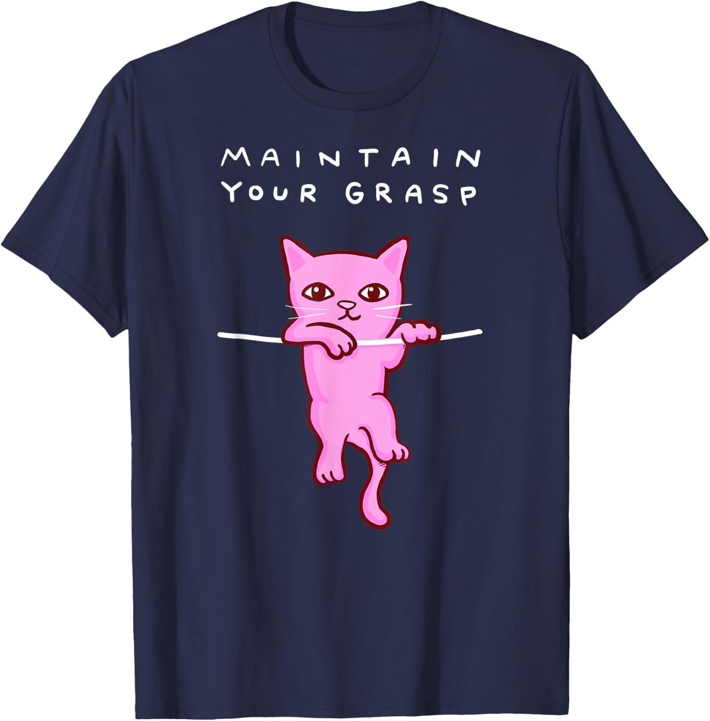 Threadless Nathan W. Pyle Maintain Your Grasp Graphic T-Shirt - T-Shirt | Navy