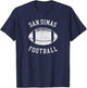 San Dimas Football Distressed Vintage 80's Throwback Classic T-Shirt - T-Shirt | Navy