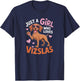 Girls Vizsla T-Shirt - T-Shirt | Navy