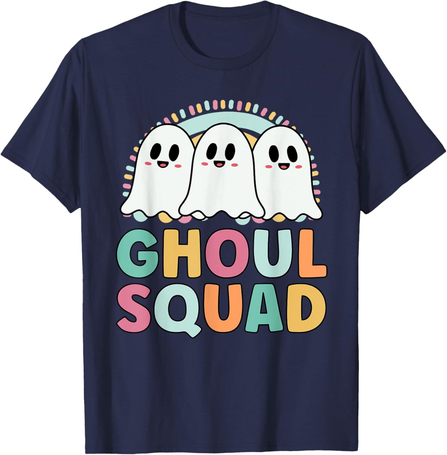 Ghoul Squad Funny Matching For Girls Halloween T-Shirt - T-Shirt | Navy