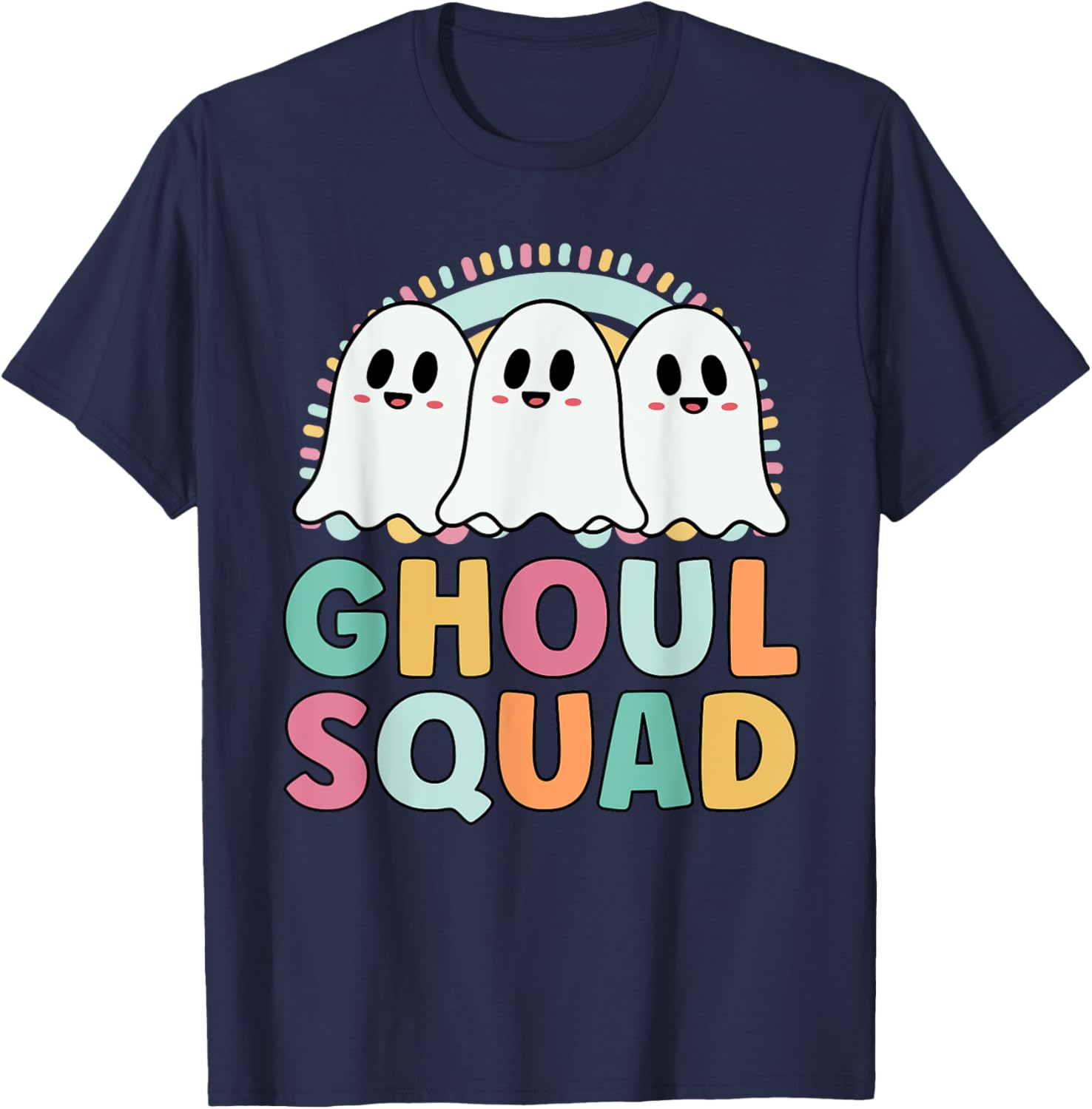 Ghoul Squad Funny Matching For Girls Halloween T-Shirt - T-Shirt | Navy