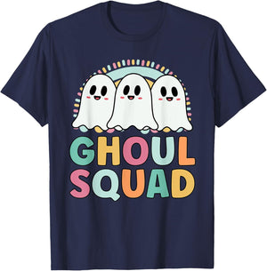 Ghoul Squad Funny Matching For Girls Halloween T-Shirt - T-Shirt | Navy