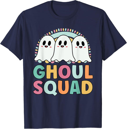 Ghoul Squad Funny Matching For Girls Halloween T-Shirt - T-Shirt | Navy