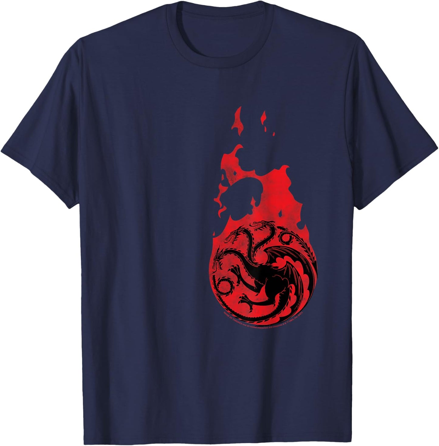 Game of Thrones FiRE Dragon Icon T-Shirt - T-Shirt | Navy