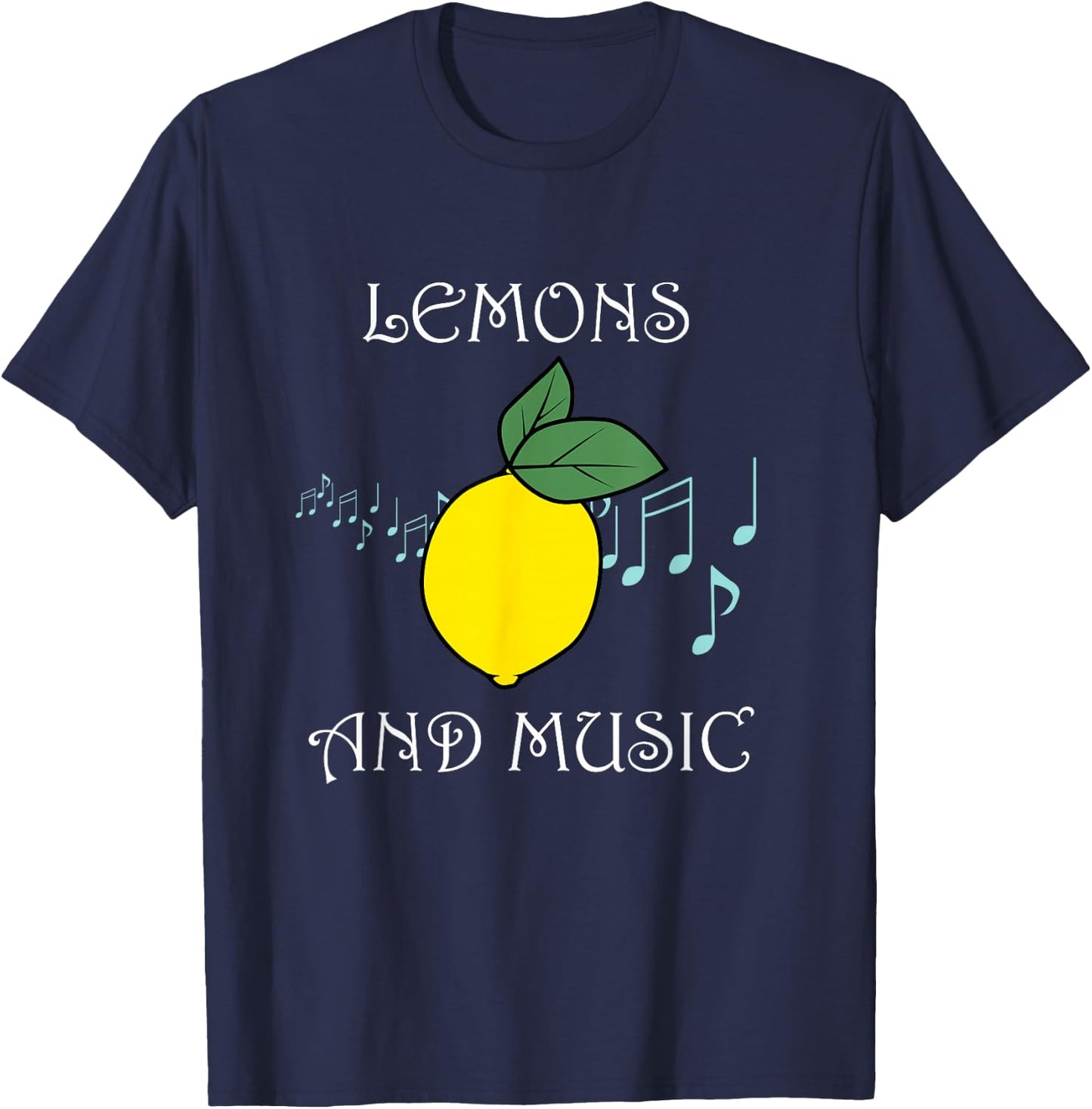 Music and Lemons Vitamin Lemonade Musician T-Shirt - T-Shirt | Navy