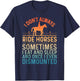 Funny Horse Art Women Horseback Riding Horse Lover T-Shirt - T-Shirt | Navy
