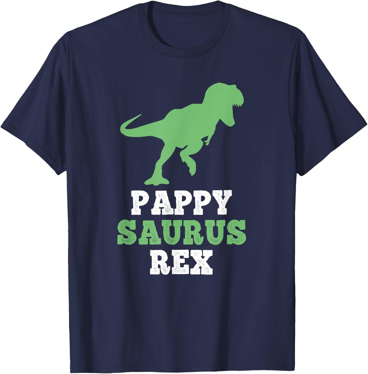 PappySaurus Rex Dino Dinosaur Funny Pappy-Saurus T-Shirt - T-Shirt | Navy