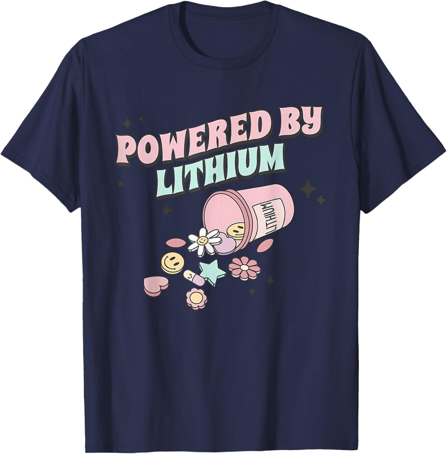 Powered By Lithium Apparel T-Shirt - T-Shirt | Navy