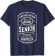Class of 2026 | Vintage Graduation Senioritis Senior T-Shirt - T-Shirt | Navy