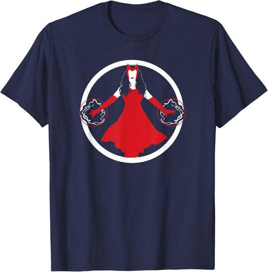 Marvel Scarlet Witch Silhouette Icon T-Shirt - T-Shirt | Navy
