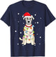 Irish Wolfhound Christmas Mom Dad Dog Gift Women Kids T-Shirt - T-Shirt | Navy