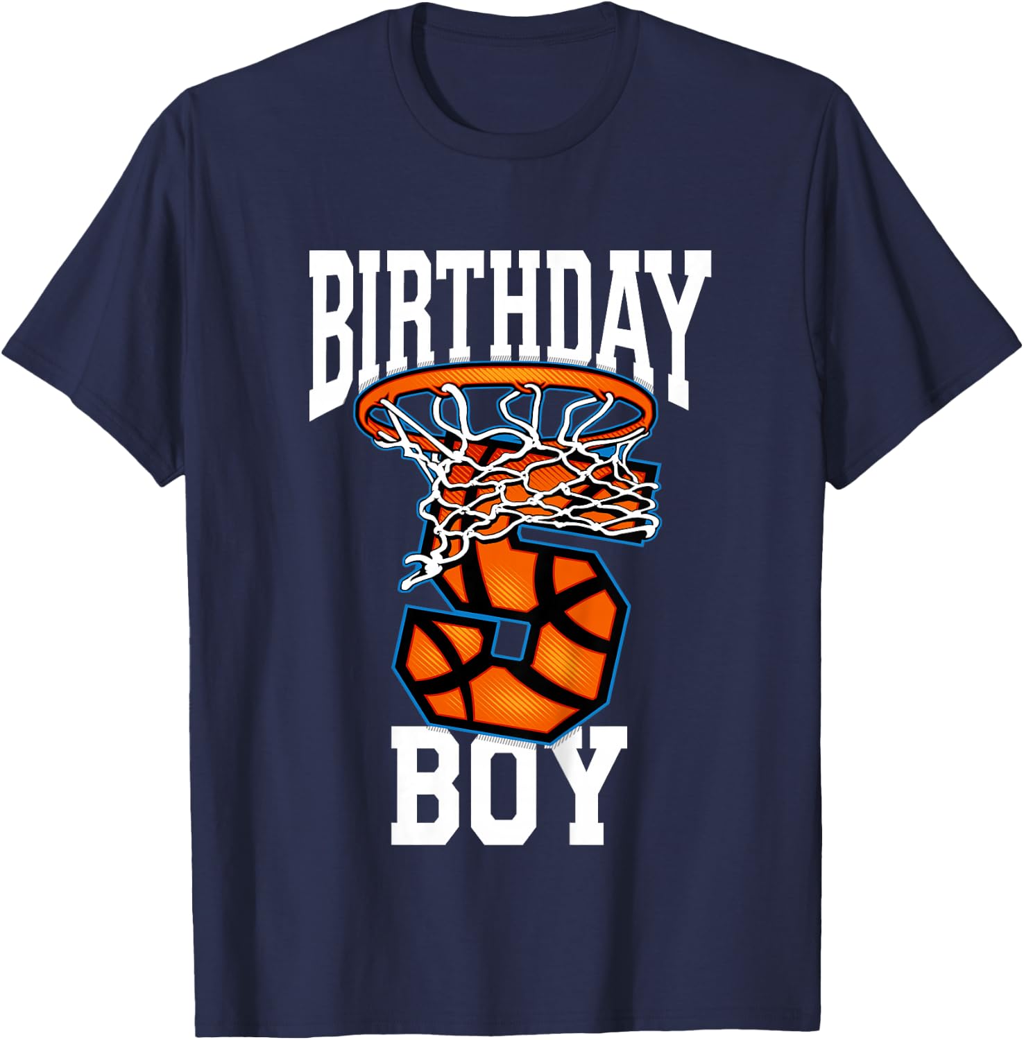 Kids 5th Birthday | Basketball Shirt For Boy | 5 Years Old T-Shirt - T-Shirt | Navy