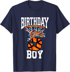 Kids 5th Birthday | Basketball Shirt For Boy | 5 Years Old T-Shirt - T-Shirt | Navy