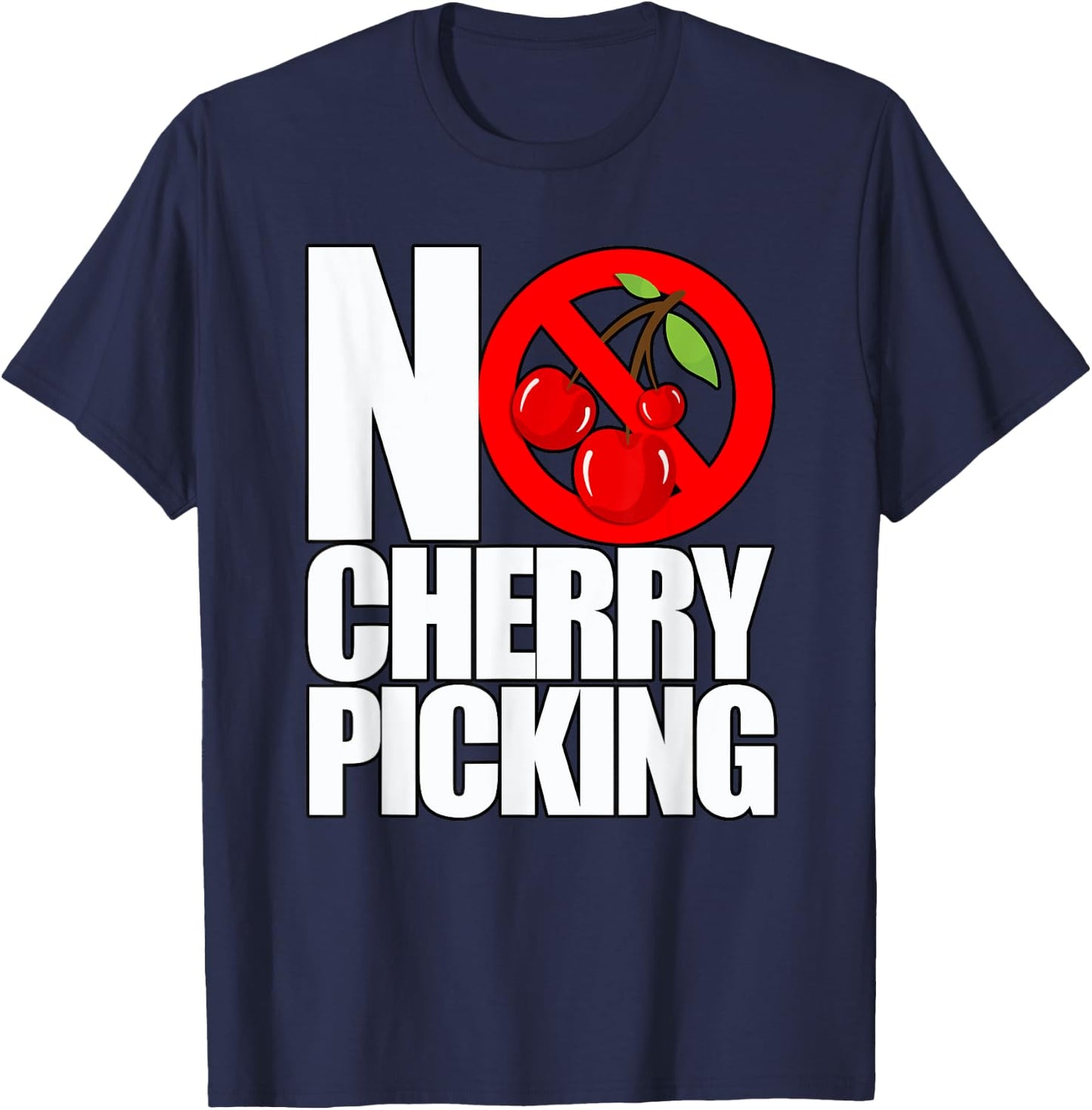No Cherry Picking For Pick Associates AA Picker T-Shirt - T-Shirt | Navy