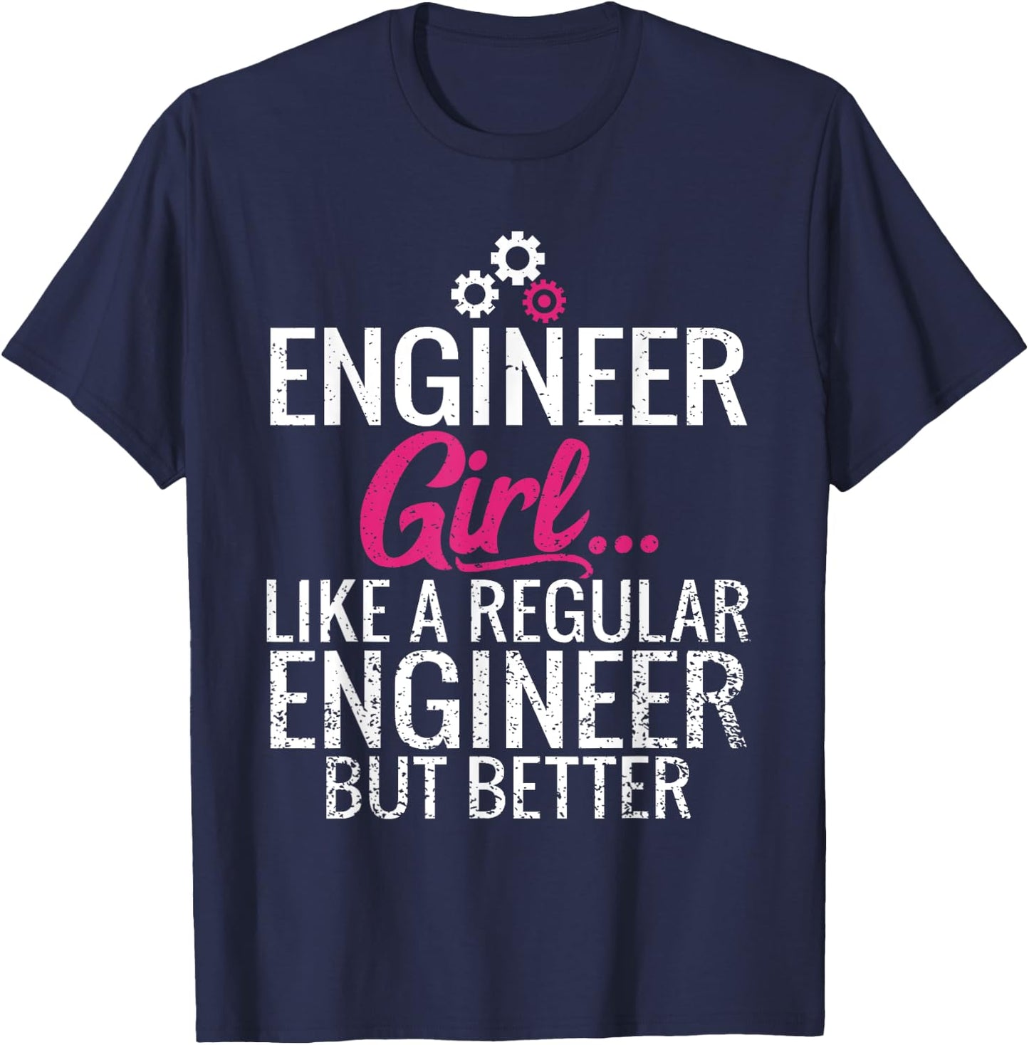Funny Vintage Mechanical Engineering Student But Better T-Shirt - T-Shirt | Navy