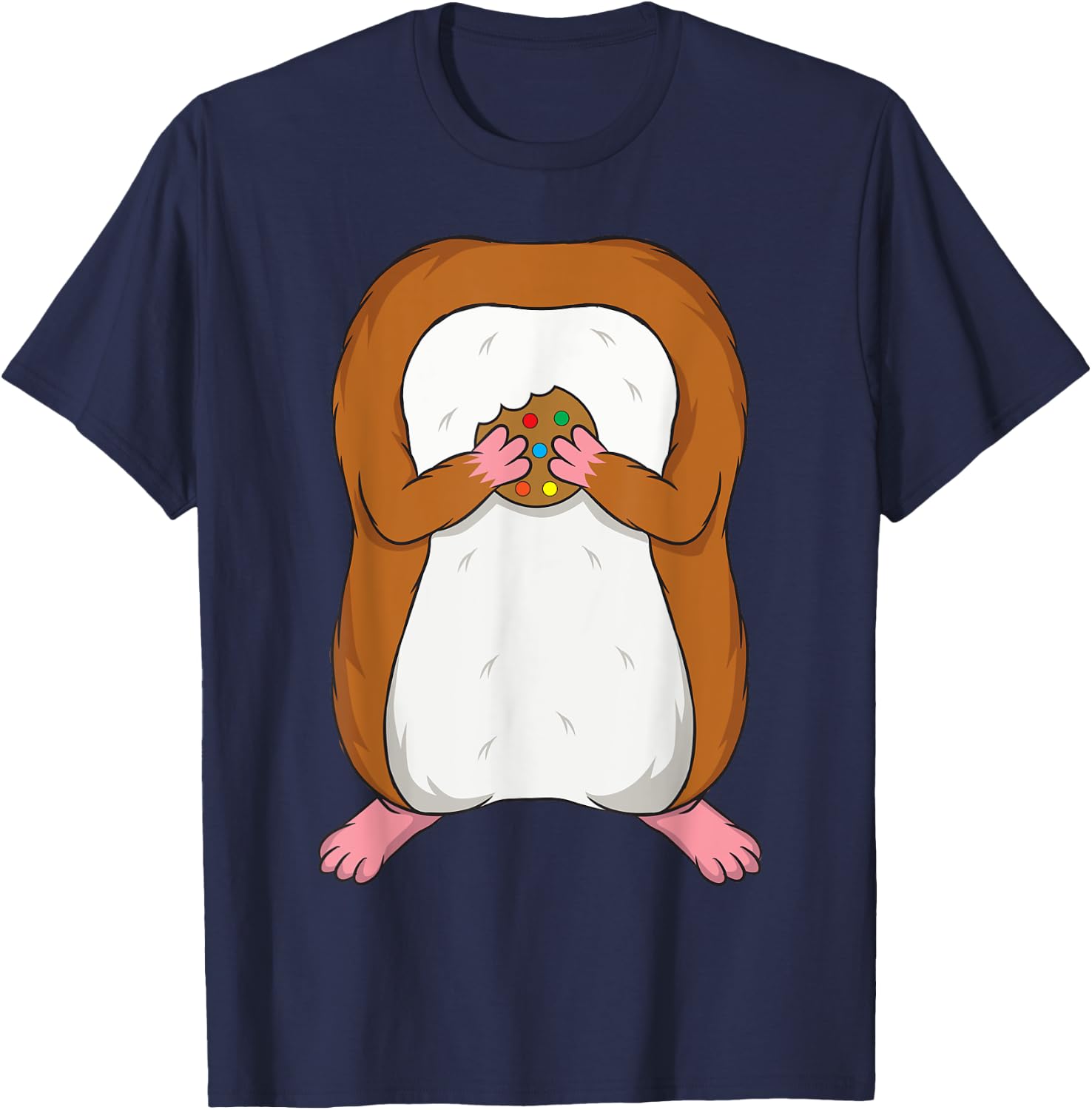 Funny Hamster Body Headless Halloween Easy Costume Outfit T-Shirt - T-Shirt | Navy