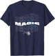 NBA Orlando Magic Wave Outline Team Logo T-Shirt - T-Shirt | Navy