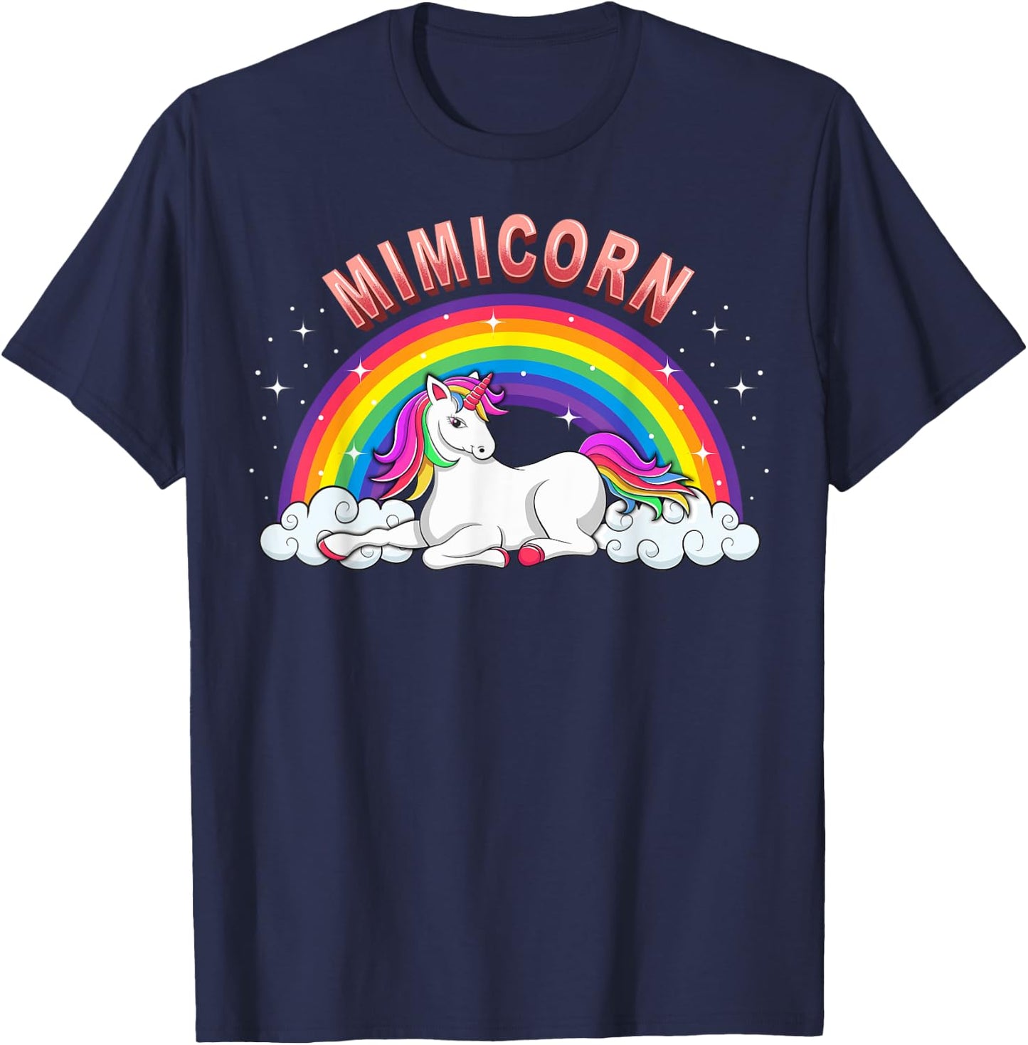 Mimicorn Shirt Mimi Unicorn Cute Graphic T-Shirt - T-Shirt | Navy