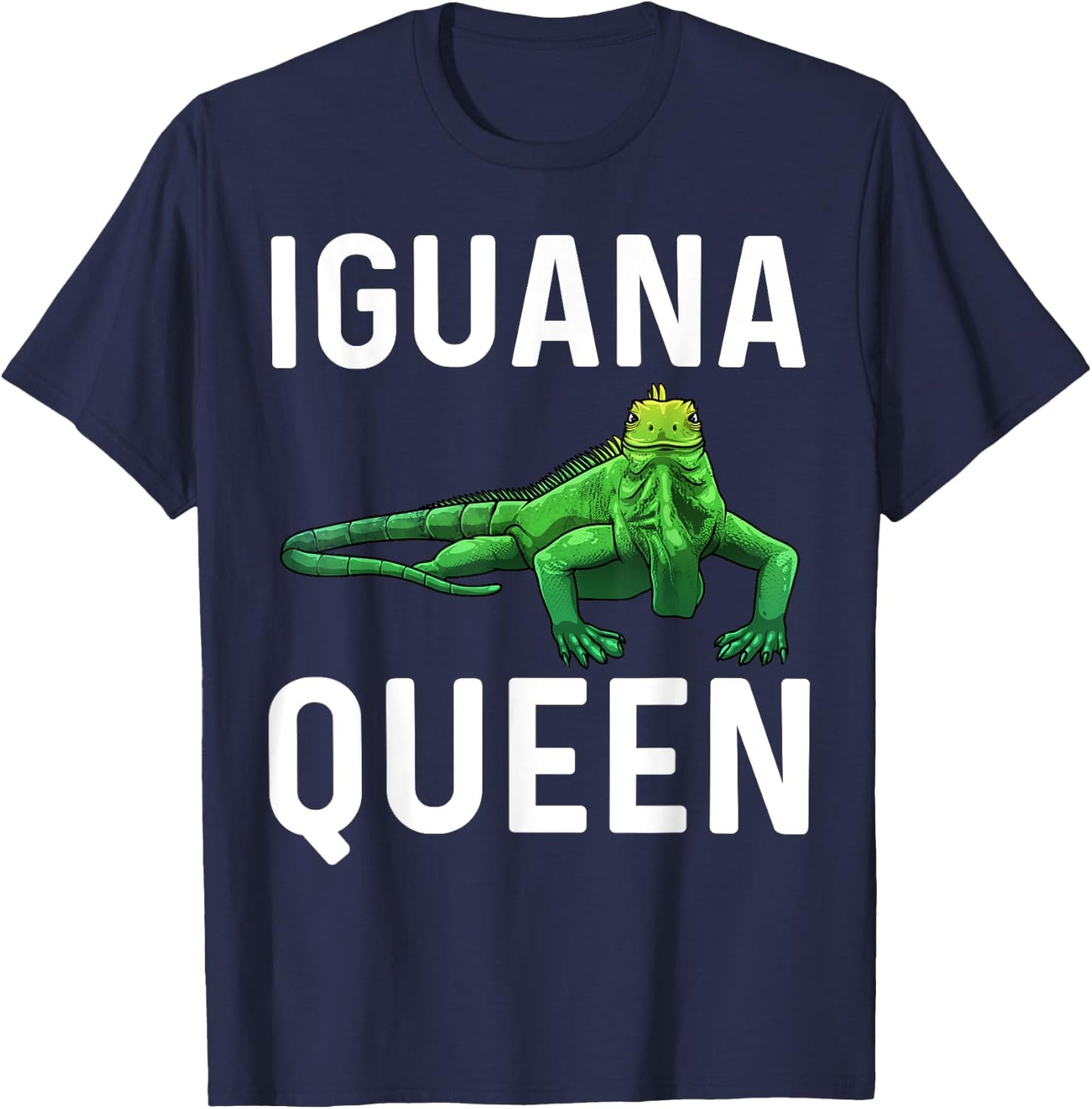 Funny Iguana Art For Girls Women Lizard Reptile Iguana Lover T-Shirt - T-Shirt | Navy