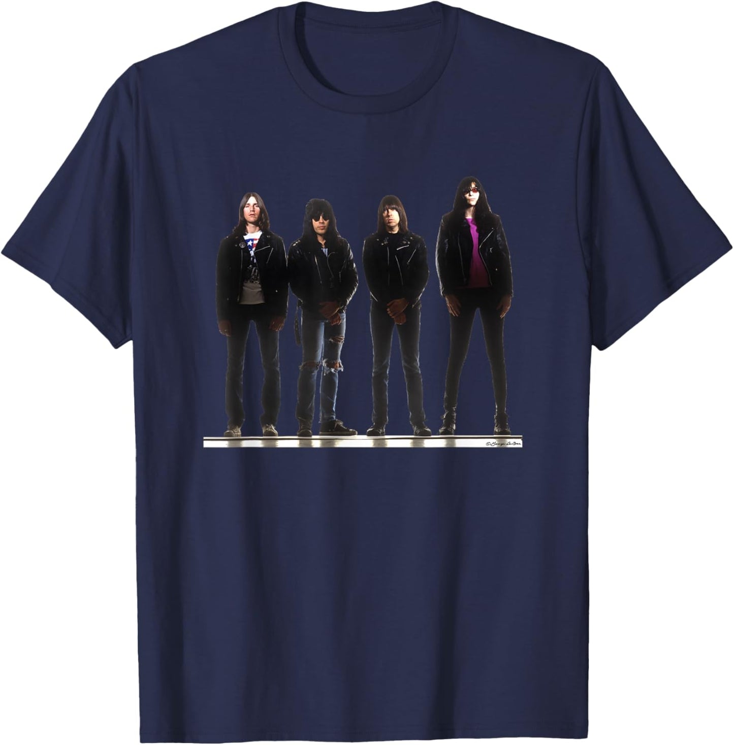 The Ramones Mondo Bizarro Photo by George DuBose T-Shirt - T-Shirt | Navy