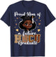 Proud Mom of a Future HBCU Graduate Achievement T-Shirt - T-Shirt | Navy