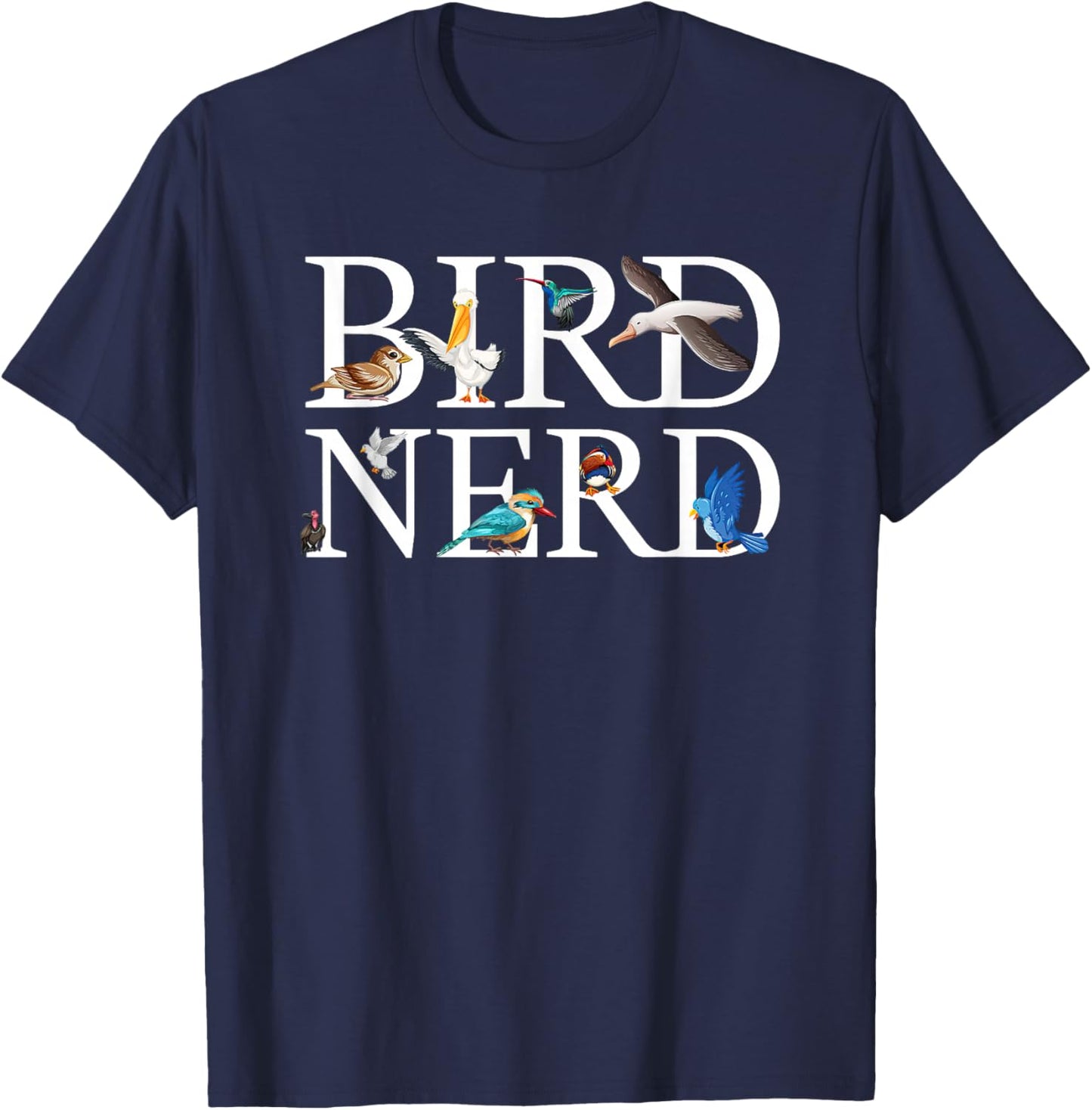 Bird Nerd T-Shirt - T-Shirt | Navy