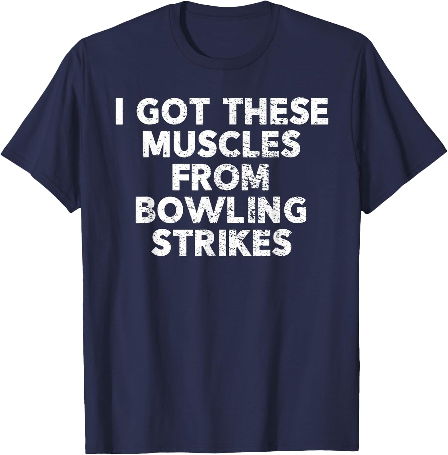 Funny Bowling Shirt and Guys T-Shirt - T-Shirt | Navy