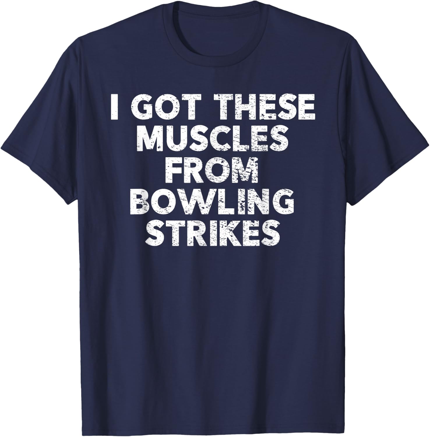 Funny Bowling Shirt and Guys T-Shirt - T-Shirt | Navy