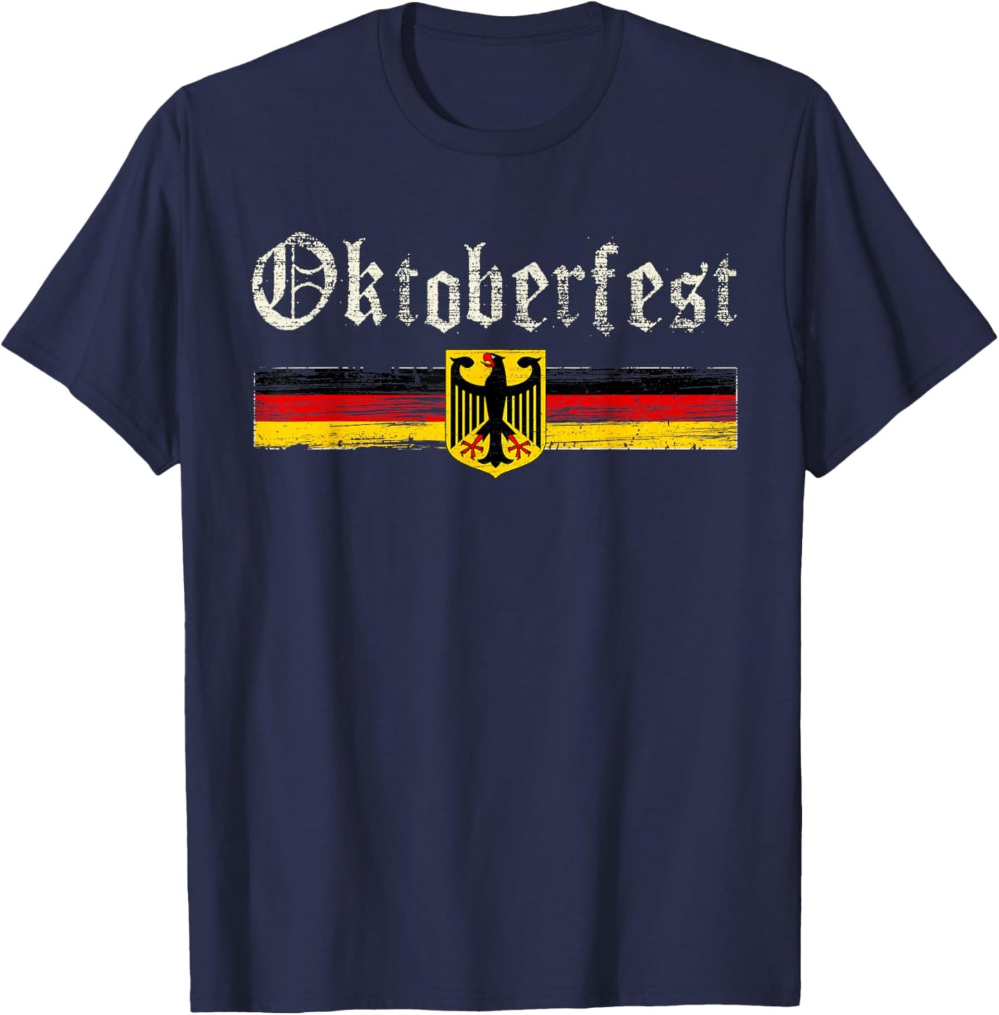 Vintage Oktoberfest Octoberfest German Drinking Festival T-Shirt - T-Shirt | Navy