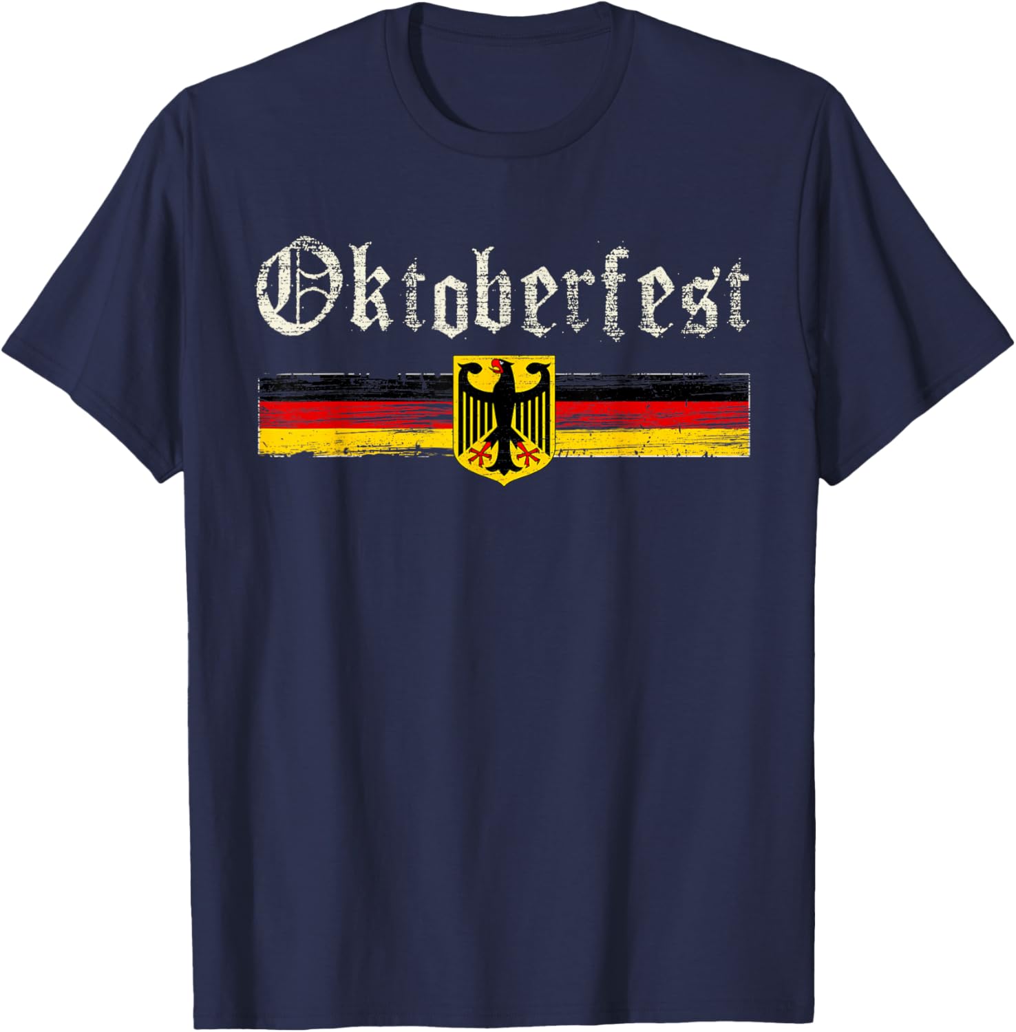 Vintage Oktoberfest Octoberfest German Drinking Festival T-Shirt - T-Shirt | Navy