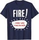 FIRE Sauce Hot Packet Taco Funny Easy Lazy Halloween Costume T-Shirt - T-Shirt | Navy