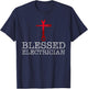 Blessed Electrician Gift Christian Electrician T-Shirt - T-Shirt | Navy