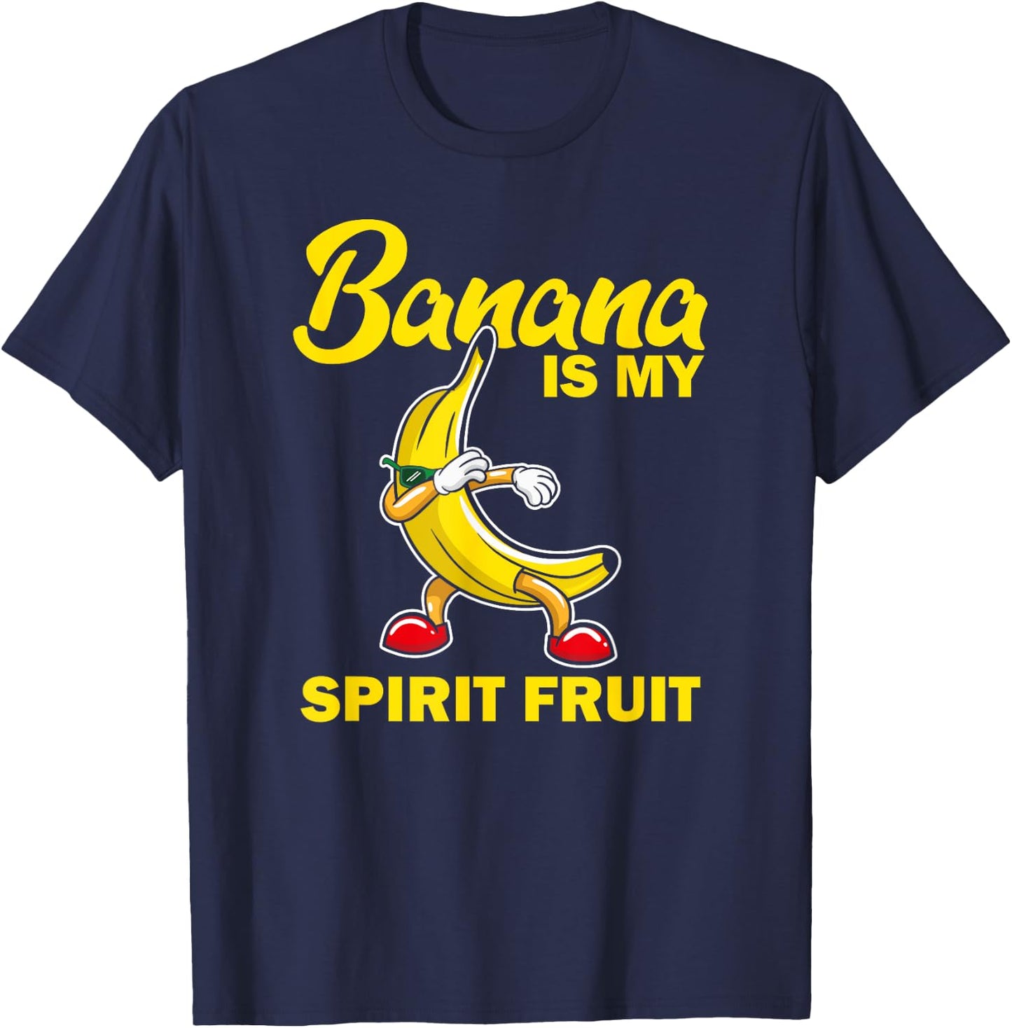 Funny Banana Is My Spirit Fruit Lover Gift Quote Love Gifts T-Shirt - T-Shirt | Navy