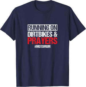 Dirt Bike Motorcycle Motomom Mother Mama Motorsport Biker T-Shirt - T-Shirt | Navy