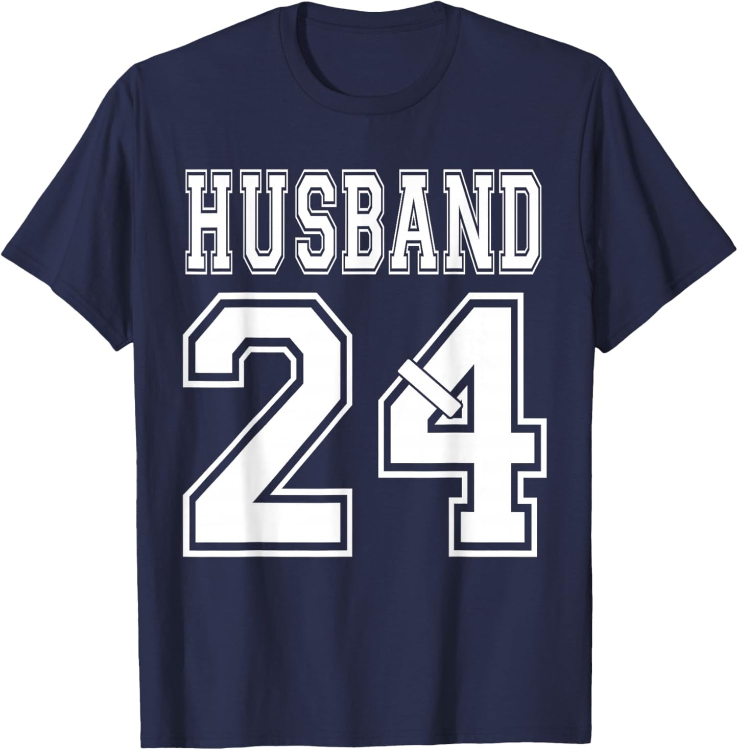 2024 Husband Wife Matching Engagement Party Honeymoon T-Shirt - T-Shirt | Navy