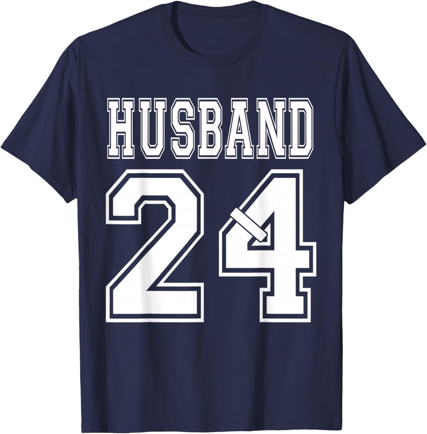 2024 Husband Wife Matching Engagement Party Honeymoon T-Shirt - T-Shirt | Navy