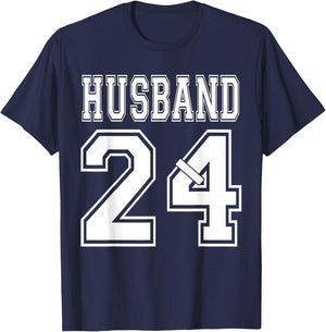 2024 Husband Wife Matching Engagement Party Honeymoon T-Shirt - T-Shirt | Navy