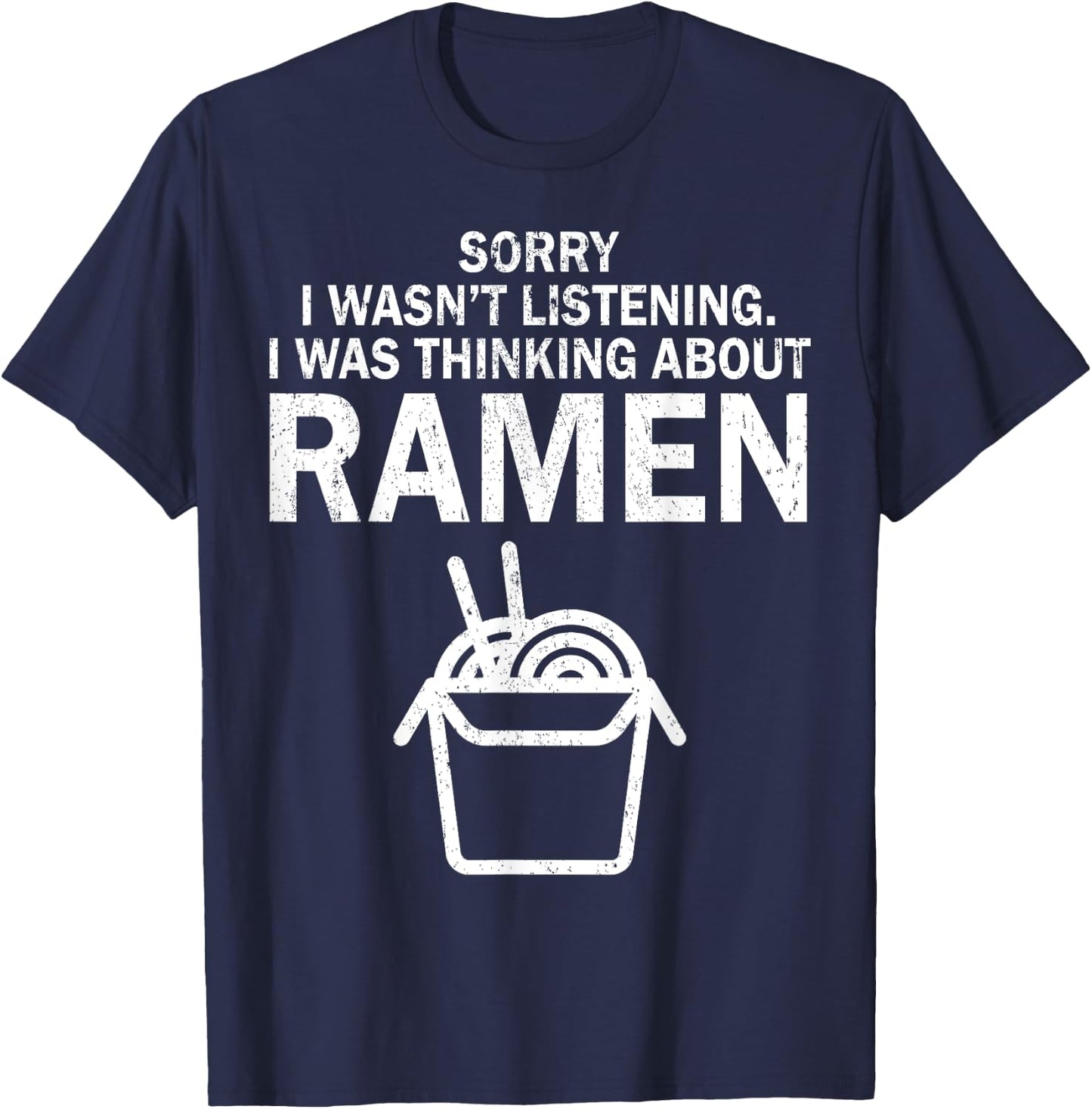 Kawaii Ramen Japanese Noodle Food Anime Funny Gift T-Shirt - T-Shirt | Navy