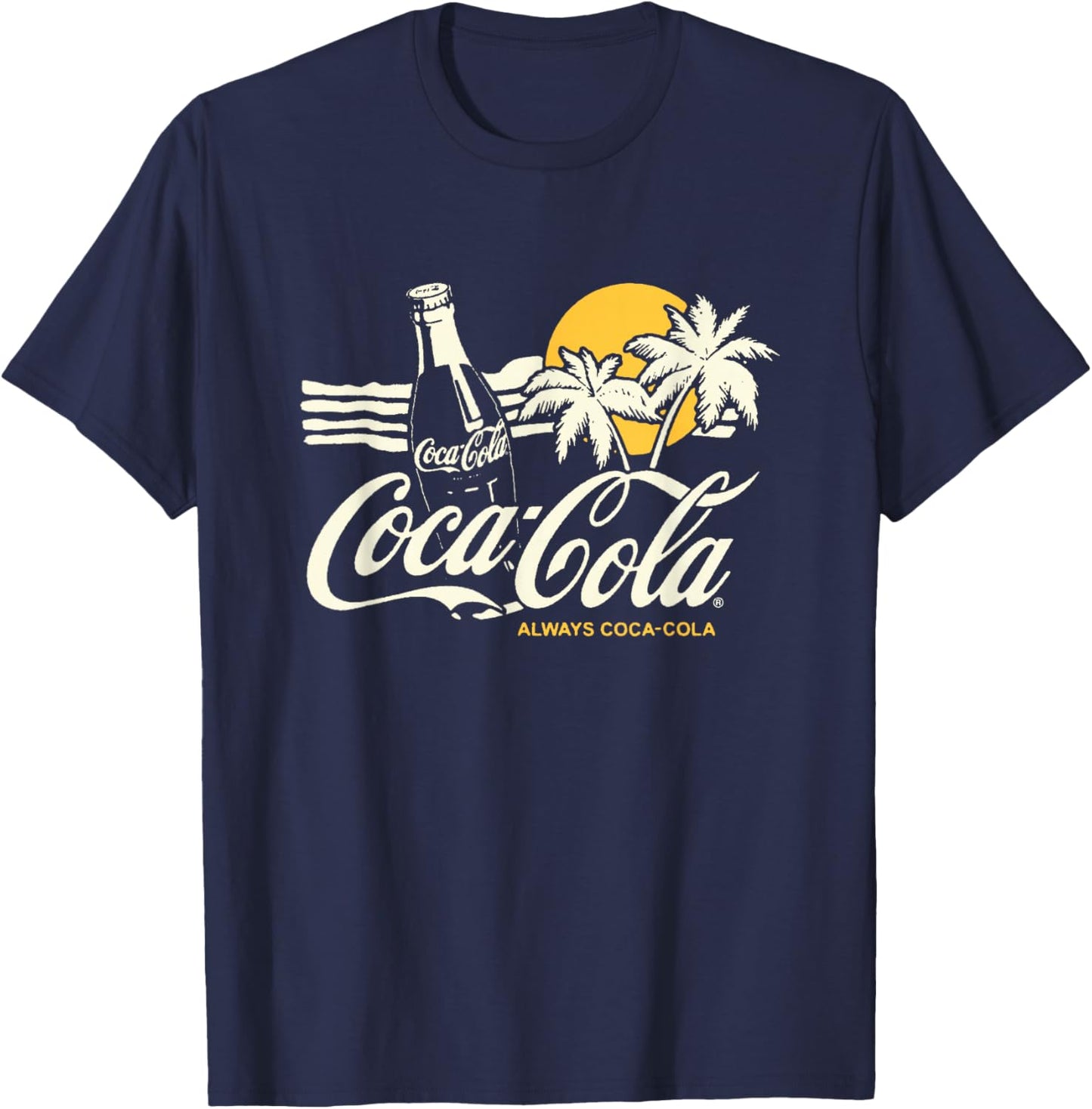 Coca-Cola Always Coca-Cola Beach Sunset Vintage T-Shirt - T-Shirt | Navy