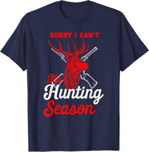 Hunting Shirt Sorry I Can't Its Hunting Season Hunting Dad T-Shirt - T-Shirt | Navy