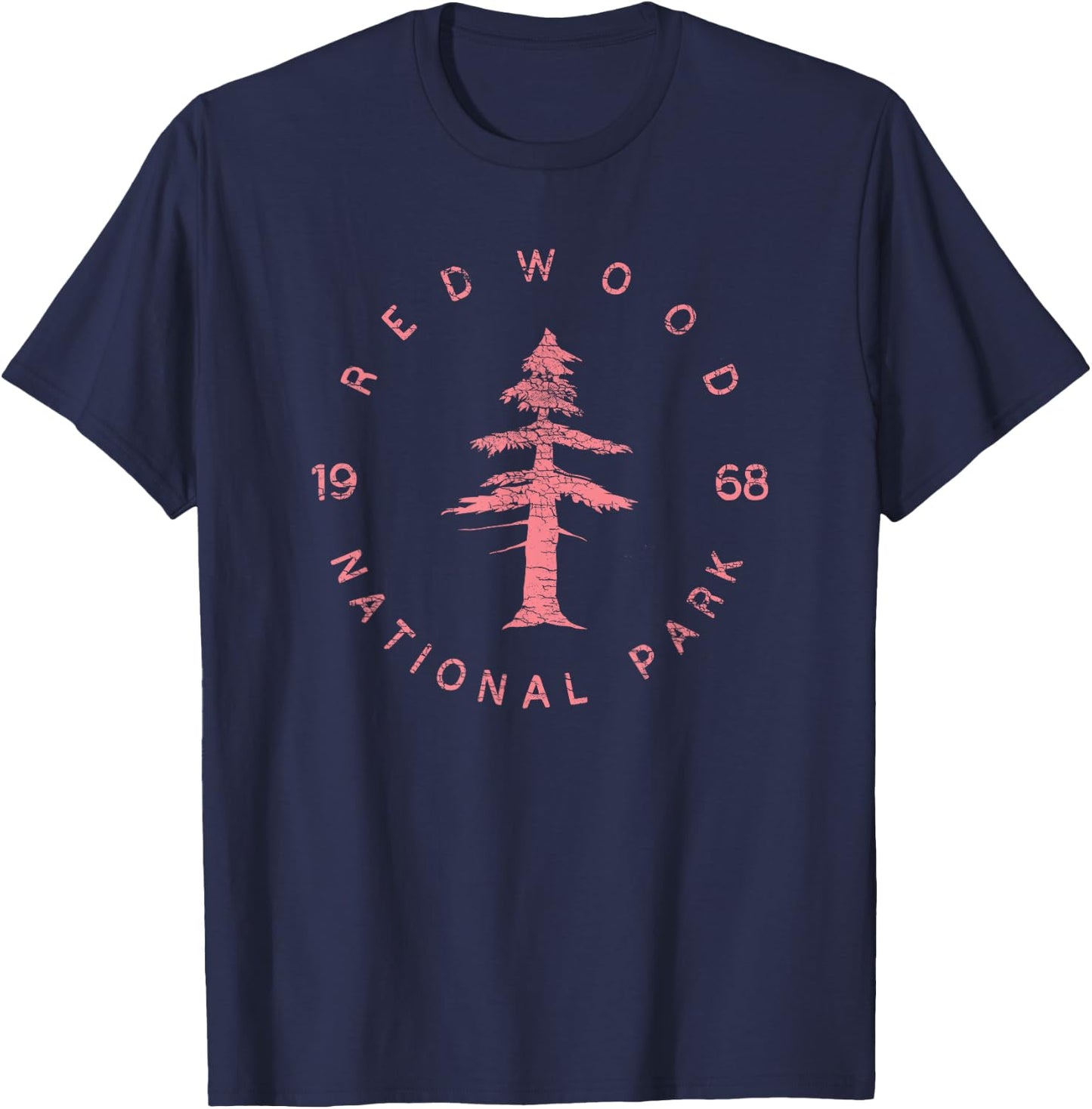 Redwood National Park Shirt Redwood Forest US Parks T-Shirt - T-Shirt | Navy