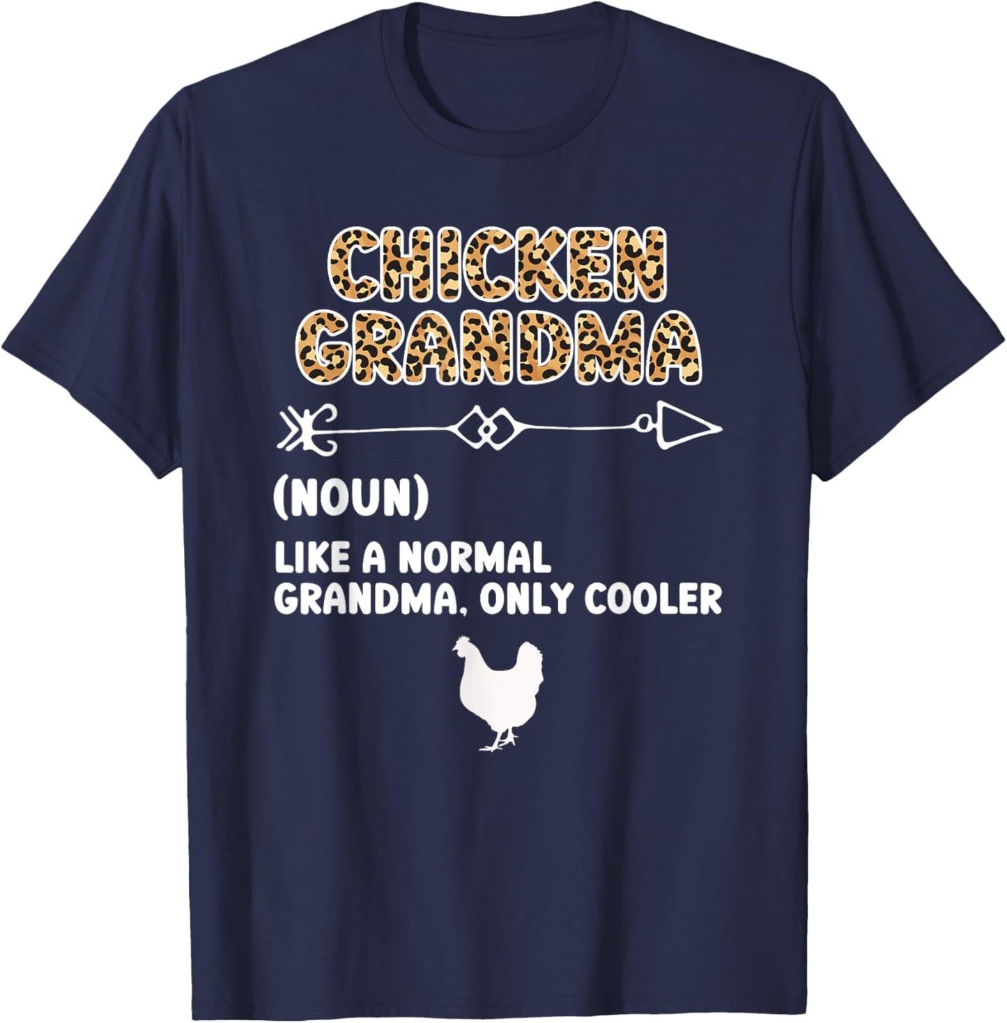 Chicken Grandma Definition Chicken Owner Chicken Farmer T-Shirt - T-Shirt | Navy
