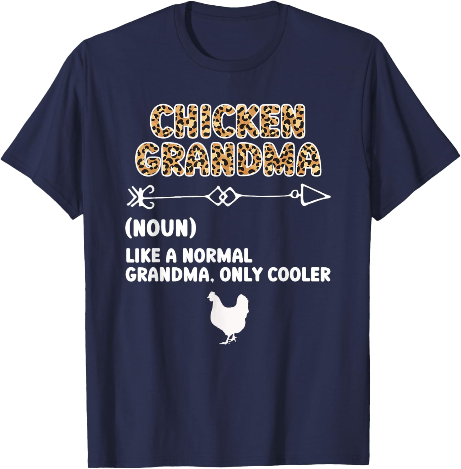 Chicken Grandma Definition Chicken Owner Chicken Farmer T-Shirt - T-Shirt | Navy