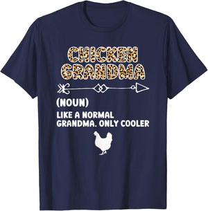 Chicken Grandma Definition Chicken Owner Chicken Farmer T-Shirt - T-Shirt | Navy